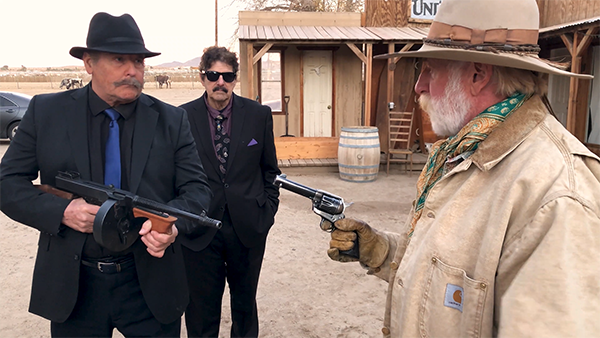 Italian Cowboy scene shot